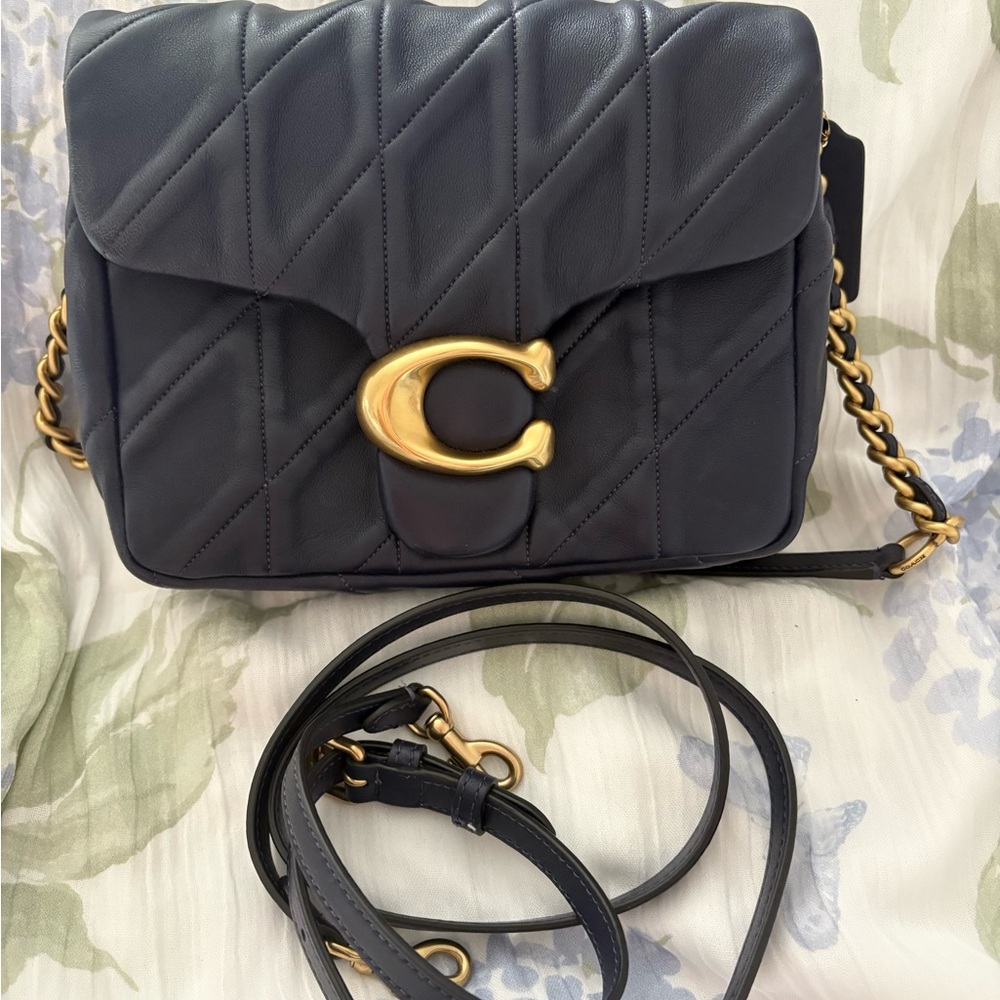 Elegant Times Square Quilted Leather Bag